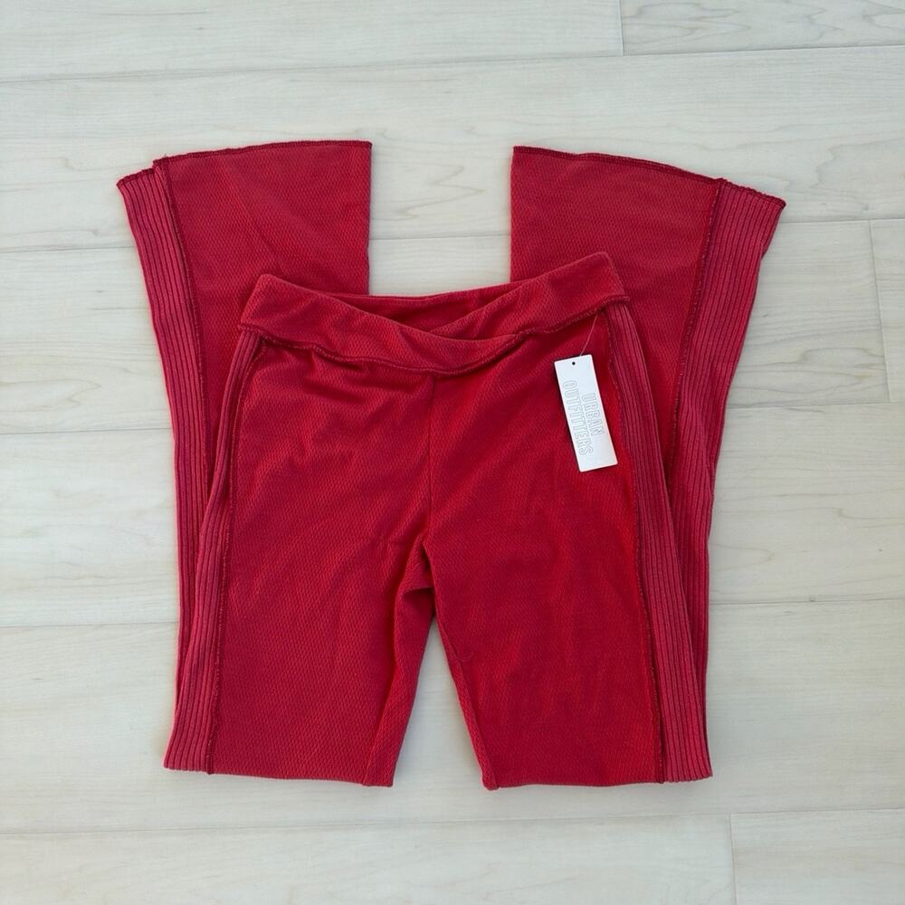Urban Outfitters Out From Under Topanga Ribbed Knit Yoga Flare Pants Size L